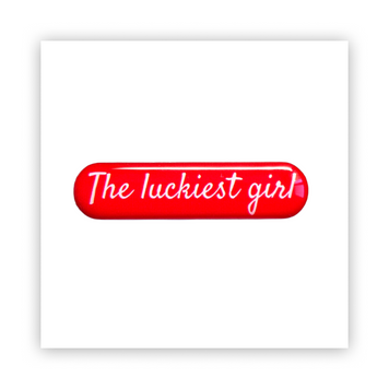 Стікер об'ємний "LUCKIEST" ST00113 фото