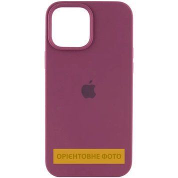 Чохол Silicone Case Full Protective (AA) для Apple iPhone 16 Pro (6.3"), Бордовий / Plum 00000072977 фото