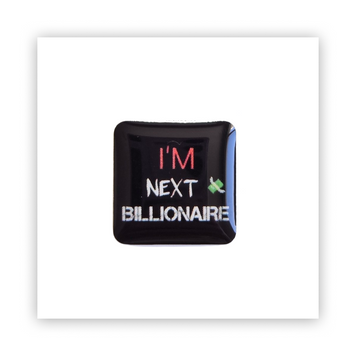 Стікер об'ємний "NEXT BILLIONAIRE" ST00132 фото