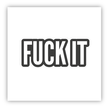 Стікер об'ємний "FUCK IT/ТА ПІШЛО ВОНО" ST00330 фото