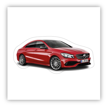 Стікер об'ємний "ЧЕРВОНИЙ MERCEDES" ST00282 фото