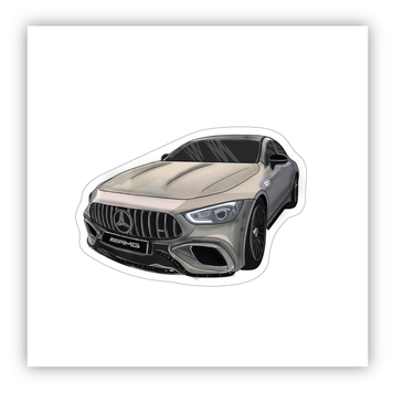 Стікер об'ємний "СІІРИЙ MERCEDES-AMG" ST00283 фото