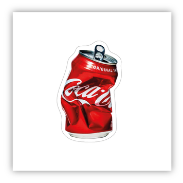 Стікер об'ємний "БАНКА З-ПІД COCA-COLA" ST00237 фото