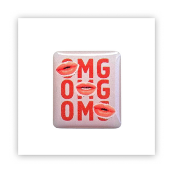 Стікер об'ємний "OMG LIPS" ST00115 фото