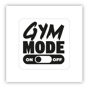 Стікер об'ємний "GYM MODE ON" ST00239 фото