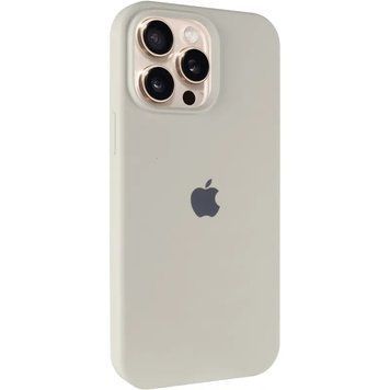 Чохол Silicone Case Full Protective (AA) для Apple iPhone 15 Pro (6.1"), Бежевий / Antique White 00000065419 фото