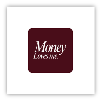 Стікер об'ємний "MONEY LOVES ME/ГРОШІ МЕНЕ ЛЮБЛЯТЬ" ST00247 фото
