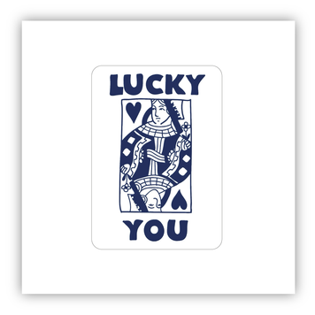 Стікер об'ємний "LUCKY YOU/ТОБІ ЩАСТИТЬ" ST00262 фото