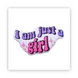 Стікер об'ємний "I`M JUST A GIRL" ST00001 фото 1