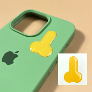 Стікер об'ємний "YELLOW DICK" ST00038 фото