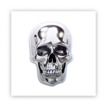 Стікер об'ємний "SILVER SKULL" ST00154 фото