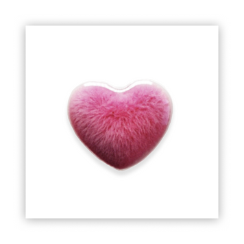 Стікер об'ємний "HEART FUR" ST00072 фото