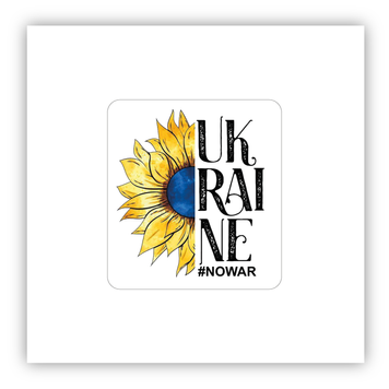 Стікер об'ємний "UKRAINE #NOWAR/УКРАЇНА #БЕЗВІЙНИ" ST00253 фото