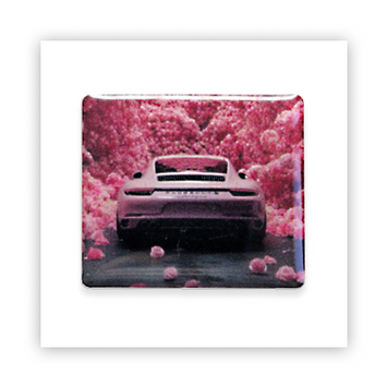 Стікер об'ємний "PINK CAR" ST00073 фото