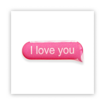 Стікер об'ємний "I LOVE YOU" ST00076 фото