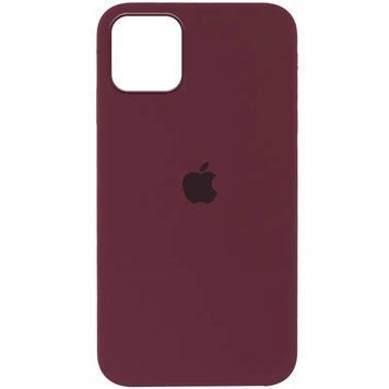 Чохол Silicone Case Full Protective (AA) для Apple iPhone 13 (6.1") Бордовий / Plum 00000049838 фото