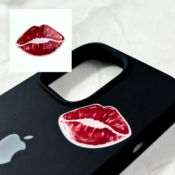 Стікер об'ємний "RED LIPS" ST00053 фото