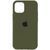Чохол Silicone Case Full Protective (AA) для Apple iPhone 12 Pro / 12 (6.1"), Зелений / Dark Olive 00000049839 фото